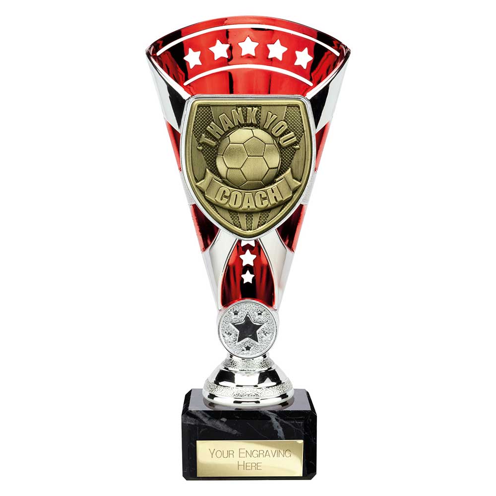 Cobra Star Cup Thank you Coach Football Trophy Cup Award  - 6 Colours