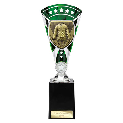 Cobra Star Martial Arts Gee Trophy Cup Silver And Green