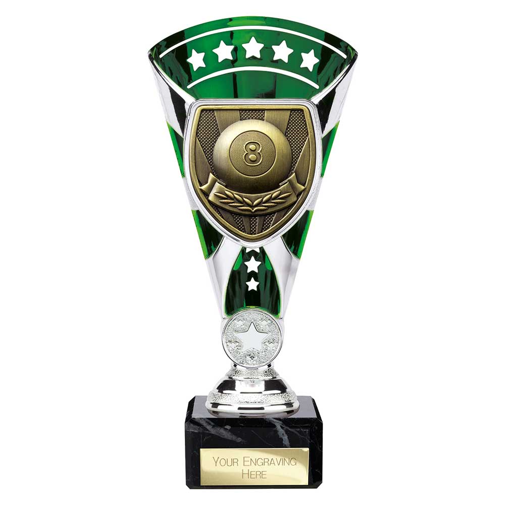 Cobra Star Pool Trophy Cup Silver And Green