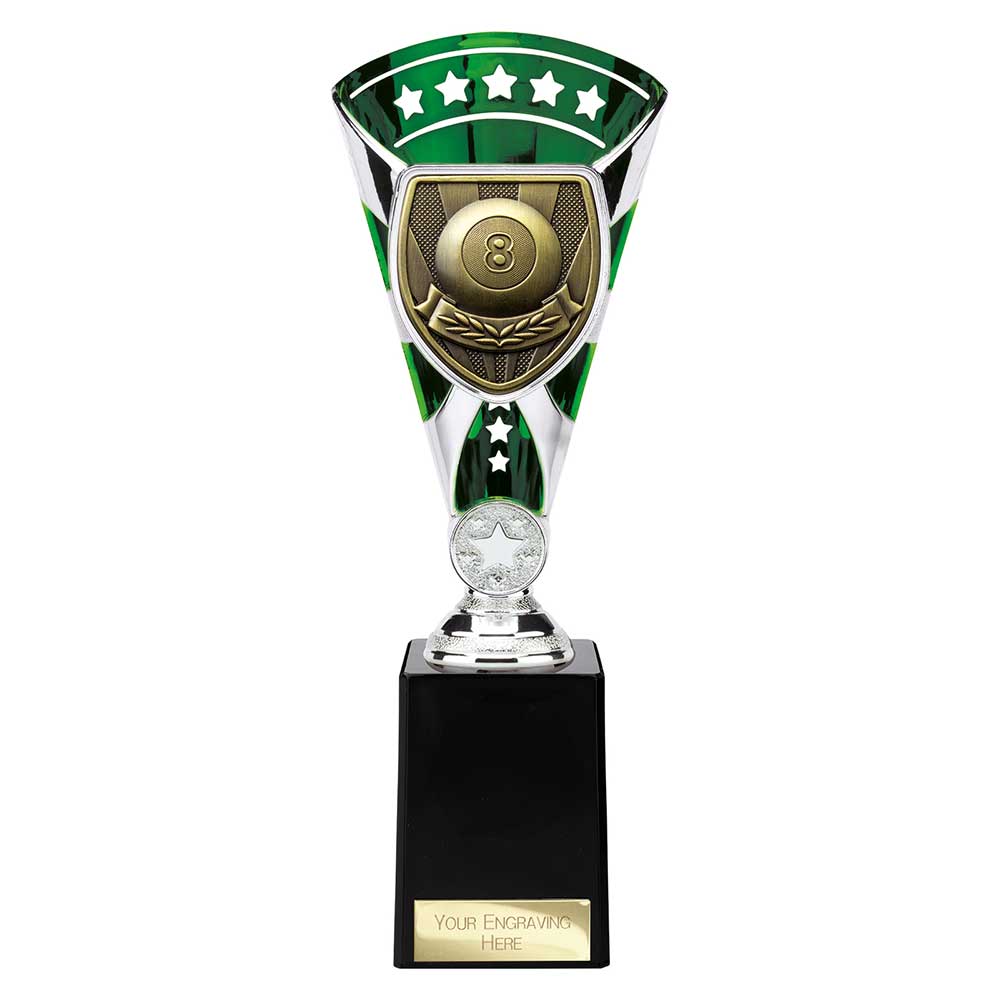 Cobra Star Pool Trophy Cup Silver And Green