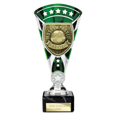 Cobra Star Cup Most Improved Player Football Trophy Award 6 Colours