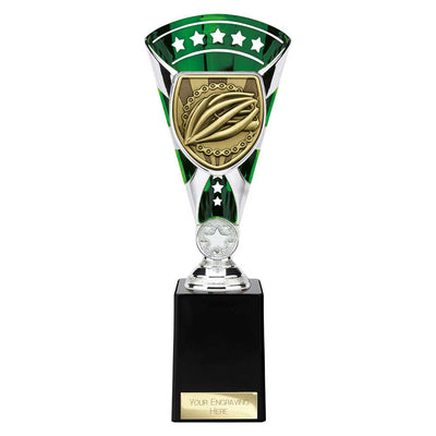 Cobra Star Cycling Trophy Cup Silver And Green