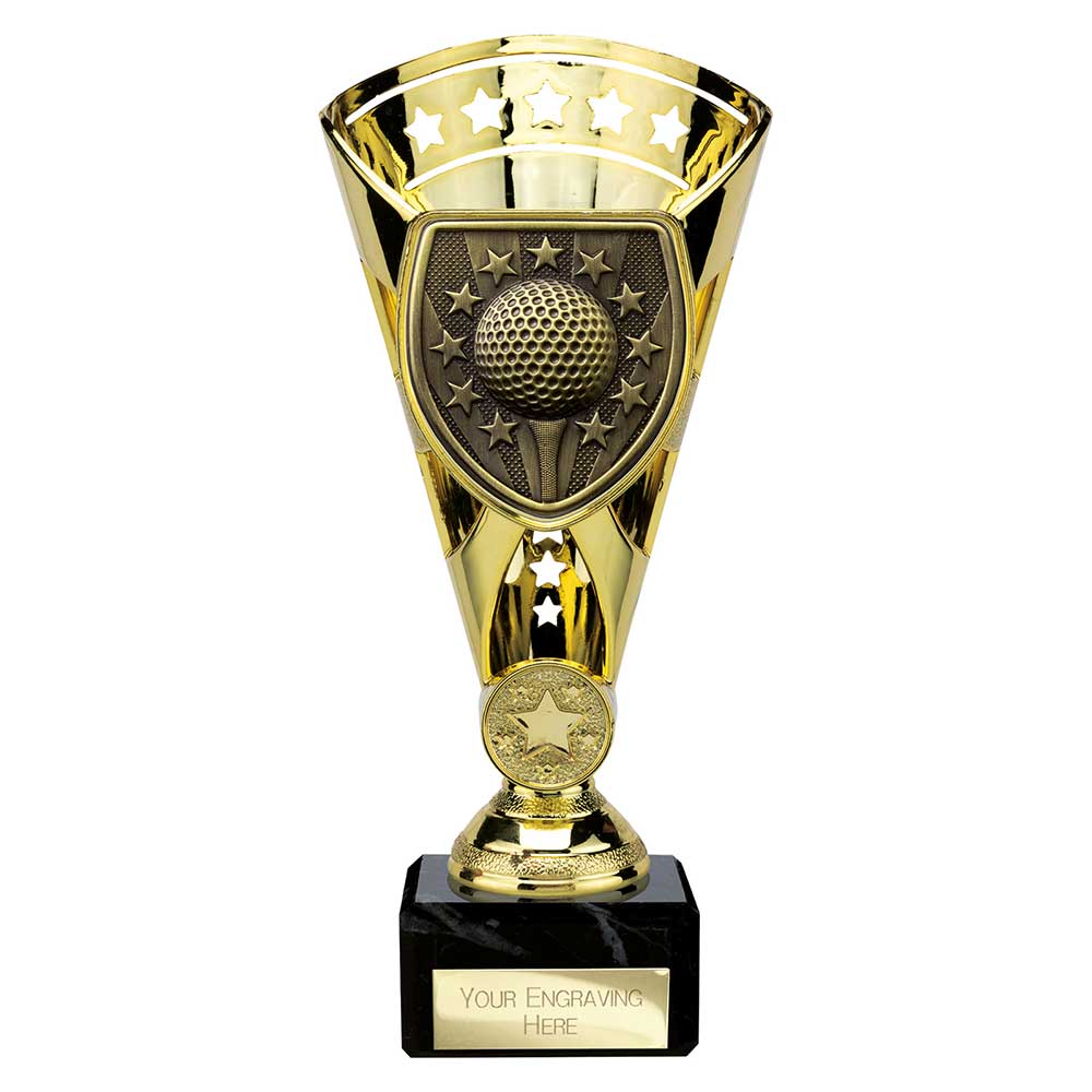 Cobra Star Golf Trophy Award Gold