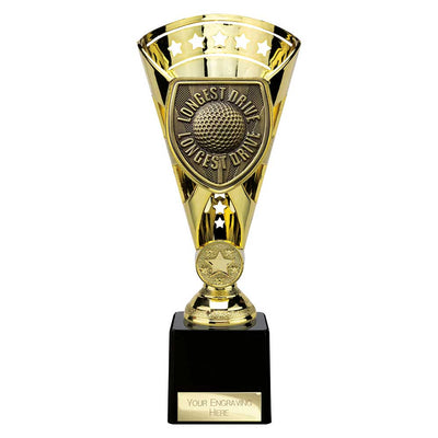 Cobra Star Golf Longest Drive Trophy Award Gold