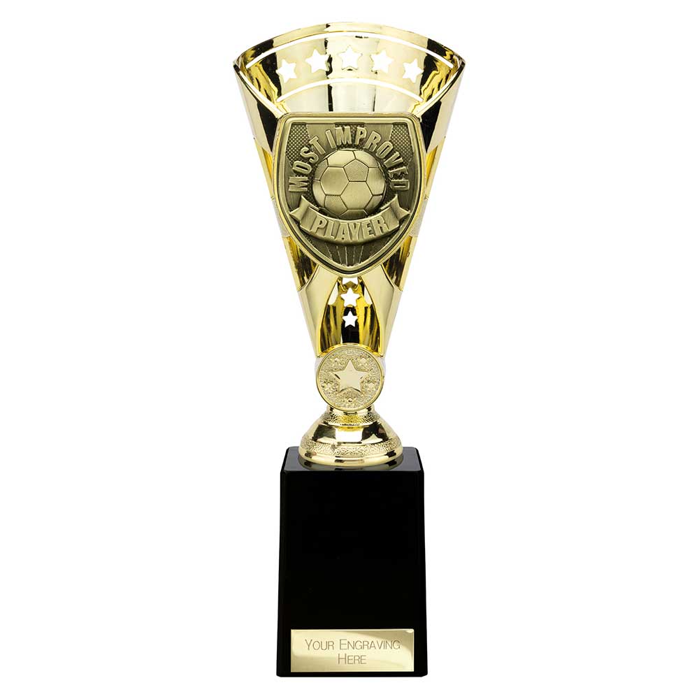 Cobra Star Cup Most Improved Player Football Trophy Award 6 Colours