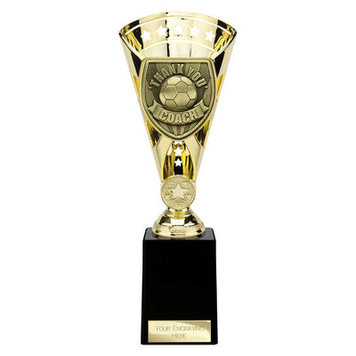 Cobra Star Cup Thank you Coach Football Trophy Cup Award  - 6 Colours