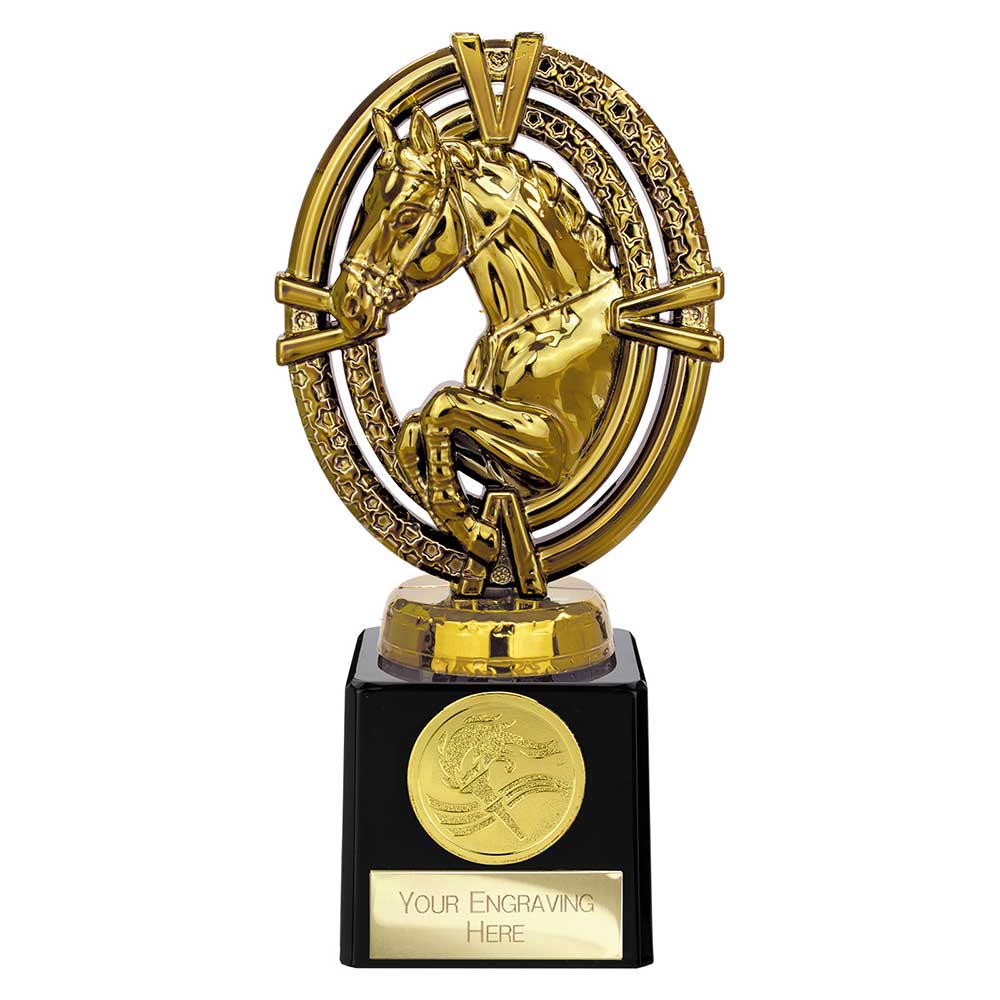 Maverick Equestrian Legend Trophy Award Gold