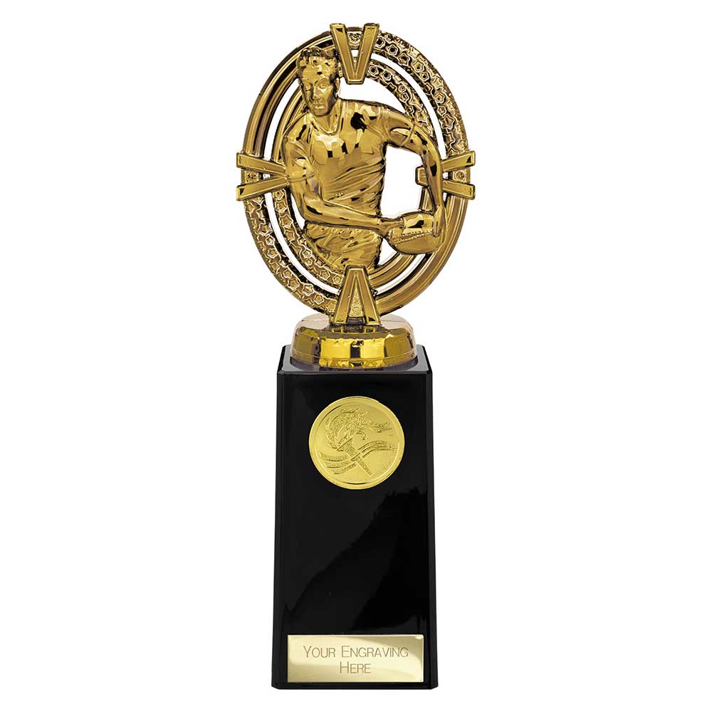 Maverick Legend Rugby Trophy Award Fusion Gold