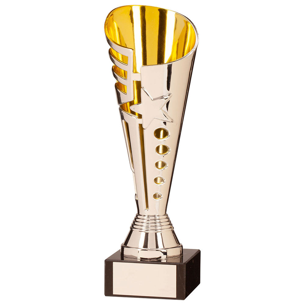 Sunfire Plastic Cup Silver Gold Trophy Award