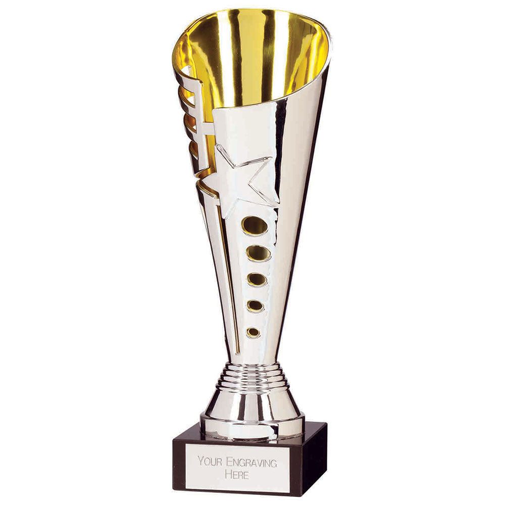 Sunfire Plastic Cup Silver Gold Trophy Award