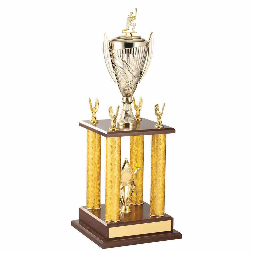 Goliath Quad Tower Cricket Batsman Trophy Award