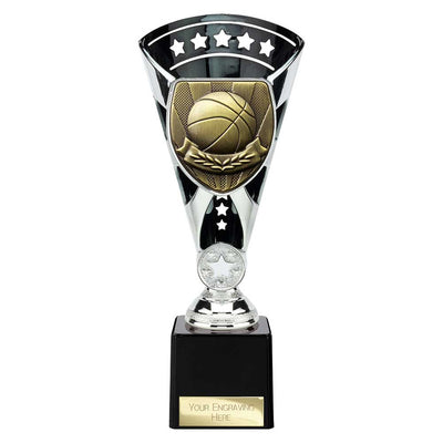 Cobra Star Basketball Trophy Cup Silver And Black