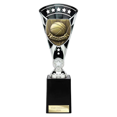 Cobra Star Basketball Trophy Cup Silver And Black