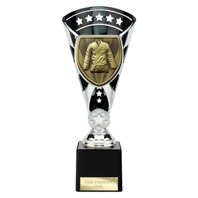 Cobra Star Martial Arts Gee Trophy Cup Silver And Black