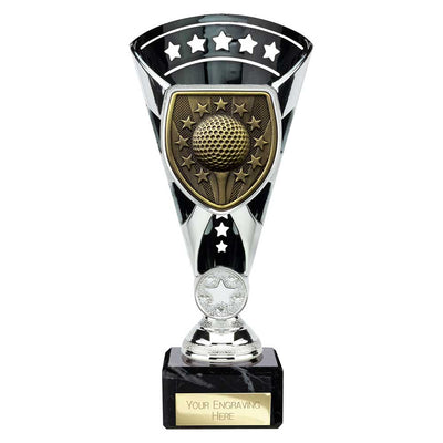 Cobra Star Cup Golf Trophy Award Silver And Black