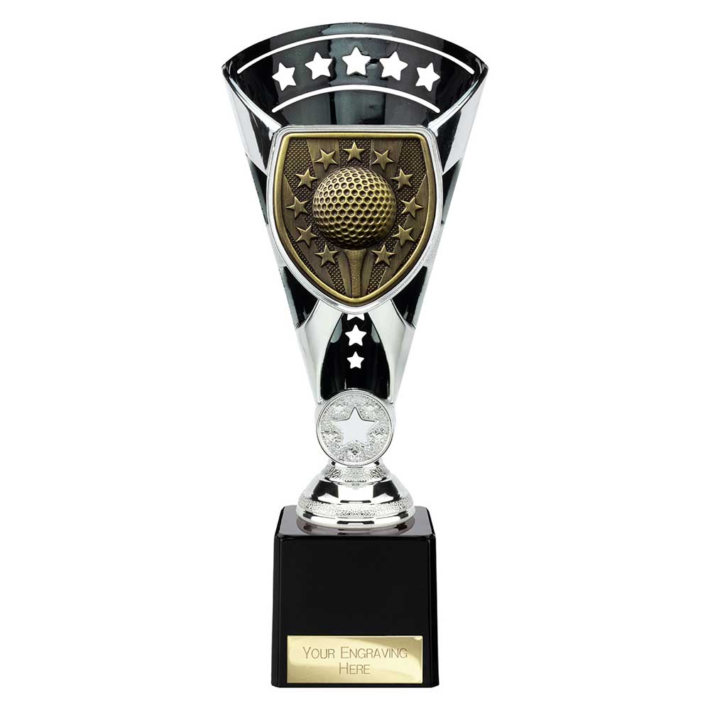 Cobra Star Cup Golf Trophy Award Silver And Black