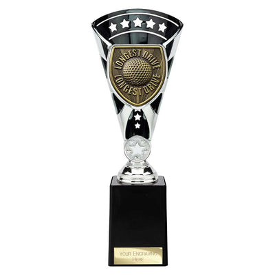 Cobra Star Cup Golf Longest Drive Trophy Award Silver And Black