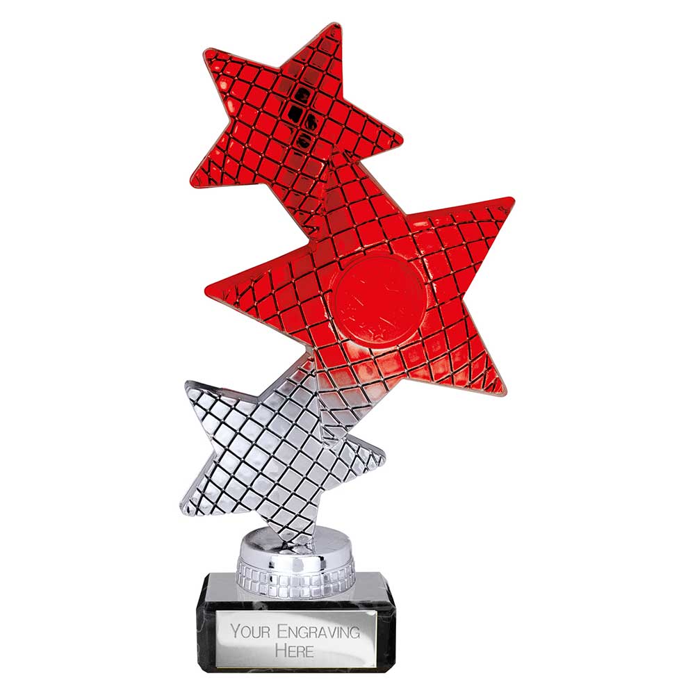 Trinity Star Multisport Trophy Red Silver