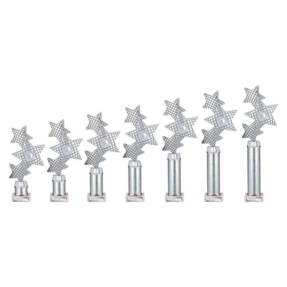 Trinity Star Multisport Tube Trophy Silver