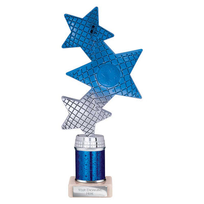 Trinity Star Multisport Tube Trophy Blue Silver