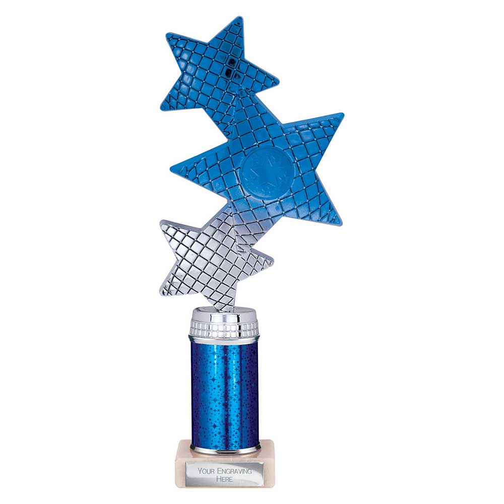 Trinity Star Multisport Tube Trophy Blue Silver