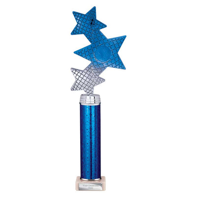 Trinity Star Multisport Tube Trophy Blue Silver