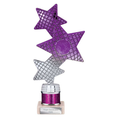 Trinity Star Multisport Tube Trophy Purple Silver