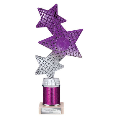 Trinity Star Multisport Tube Trophy Purple Silver