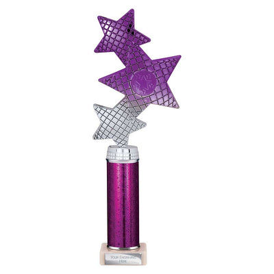 Trinity Star Multisport Tube Trophy Purple Silver