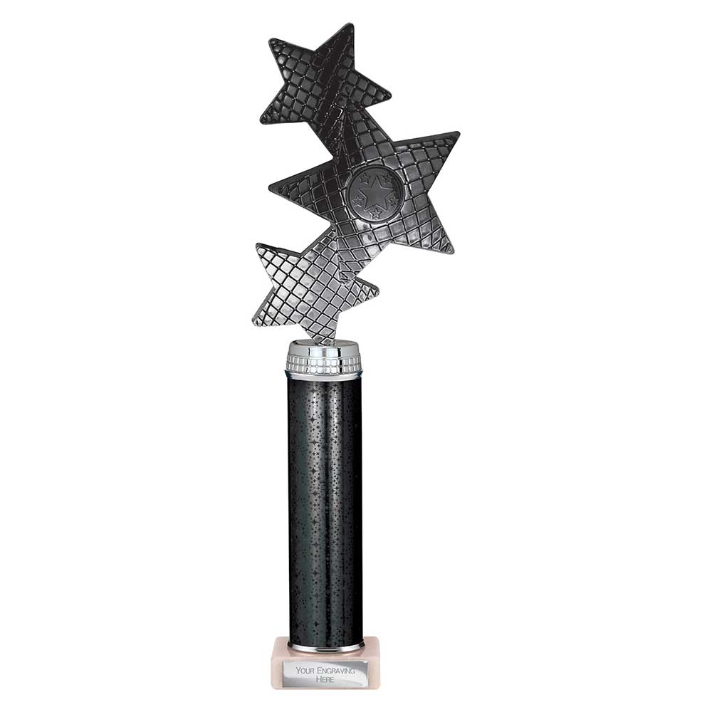 Trinity Star Multisport Tube Trophy Black Silver