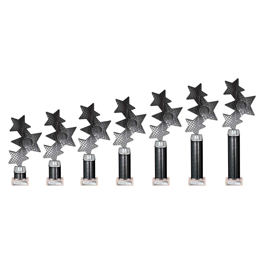 Trinity Star Multisport Tube Trophy Black Silver