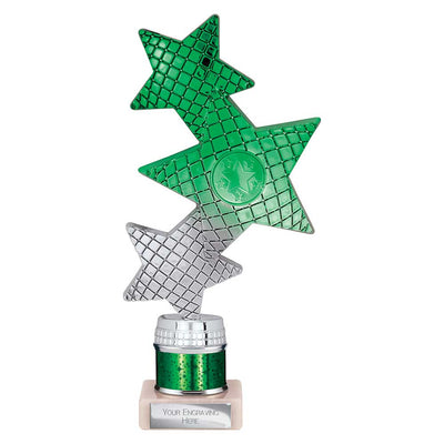 Trinity Star Multisport Tube Trophy Green Silver