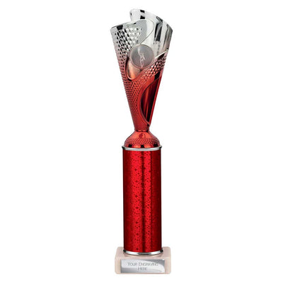 Rodeo Multisport Tube Trophy Silver Red