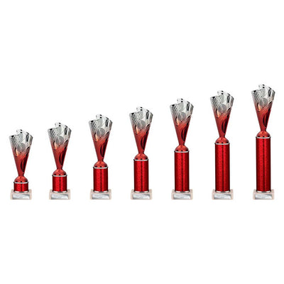 Rodeo Multisport Tube Trophy Silver Red