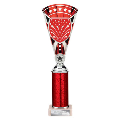 Cobra Star Multisport Tube Trophy Silver Red