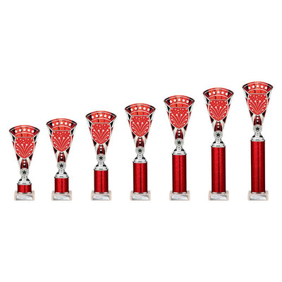 Cobra Star Multisport Tube Trophy Silver Red