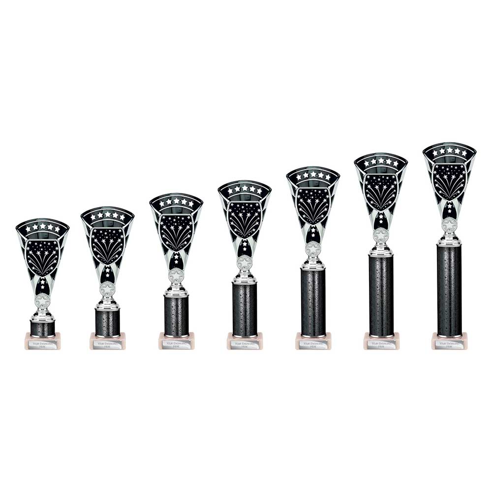 Cobra Star Multisport Tube Trophy Silver Black