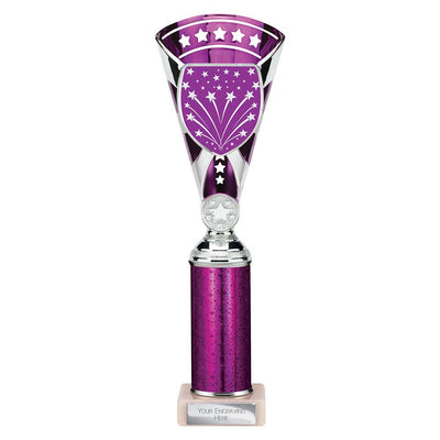 Cobra Star Multisport Tube Trophy Silver Purple