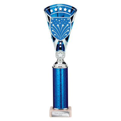 Cobra Star Multisport Tube Trophy Silver Blue