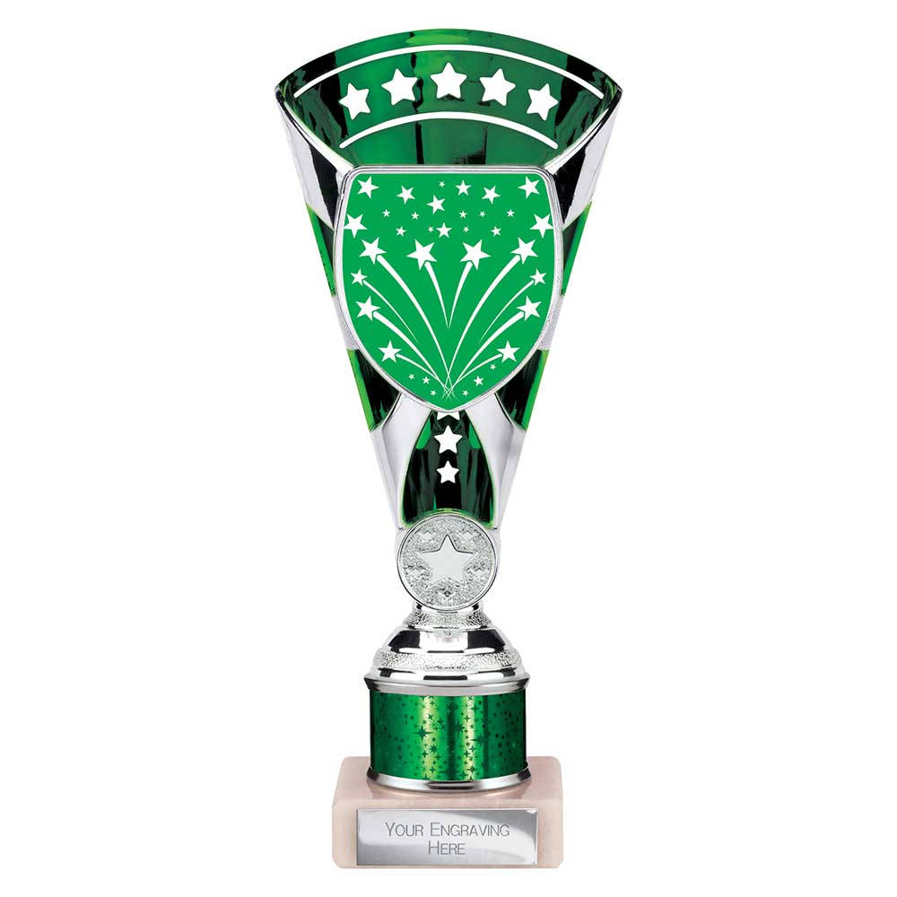 Cobra Star Multisport Tube Trophy Silver Green