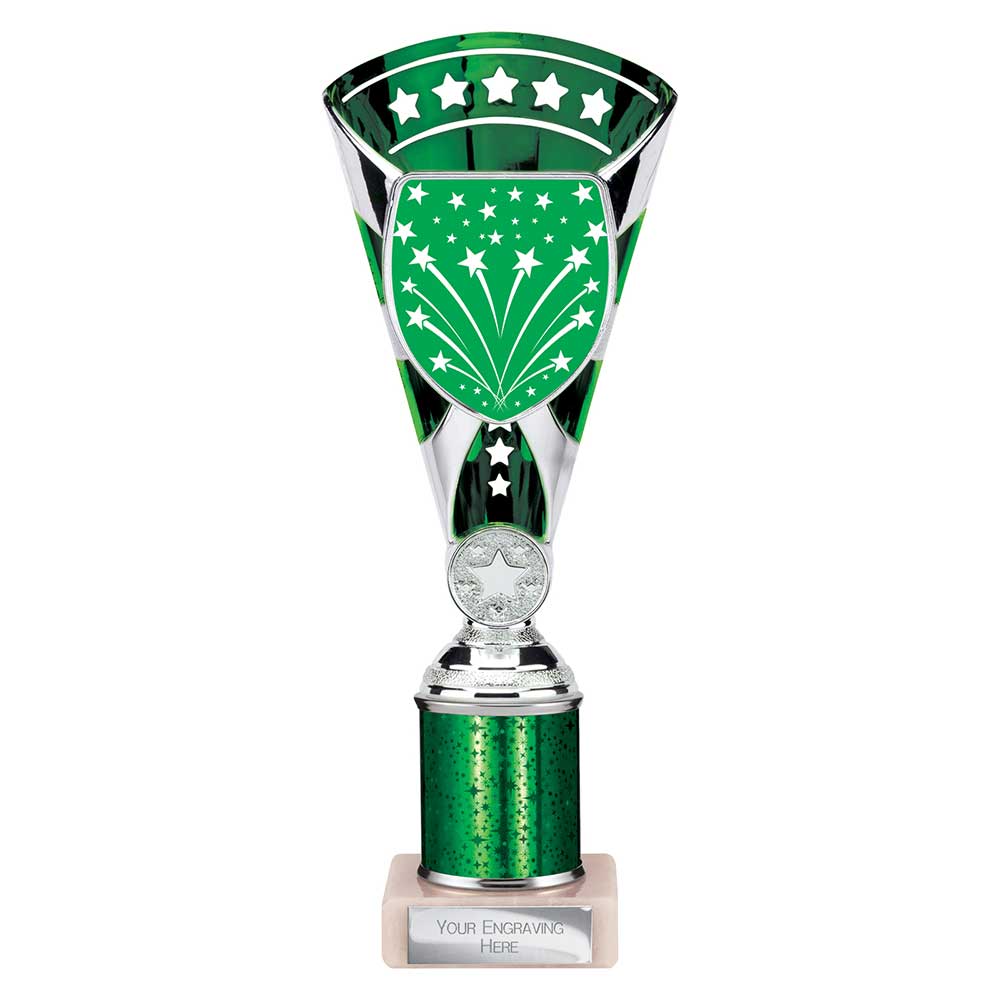 Cobra Star Multisport Tube Trophy Silver Green