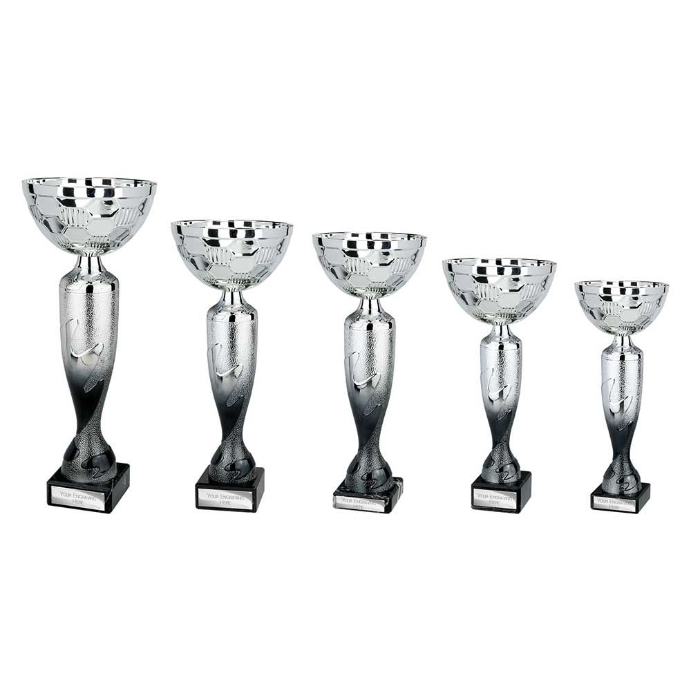 Eruption Silver Trophy Cup Platinum Carbon Black