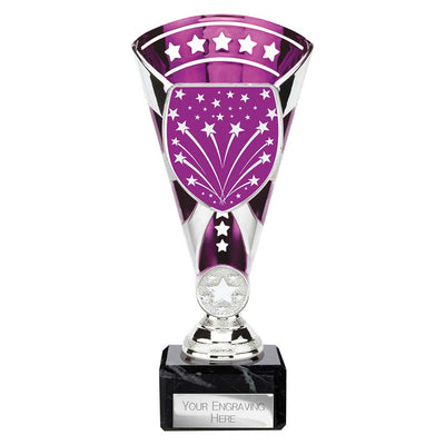 Cobra Star Multisport Trophy Cup Silver Purple