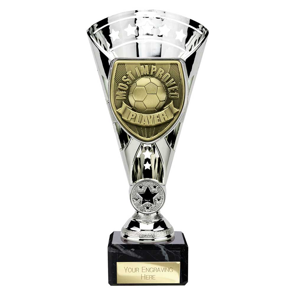 Cobra Star Cup Most Improved Player Football Trophy Award 6 Colours