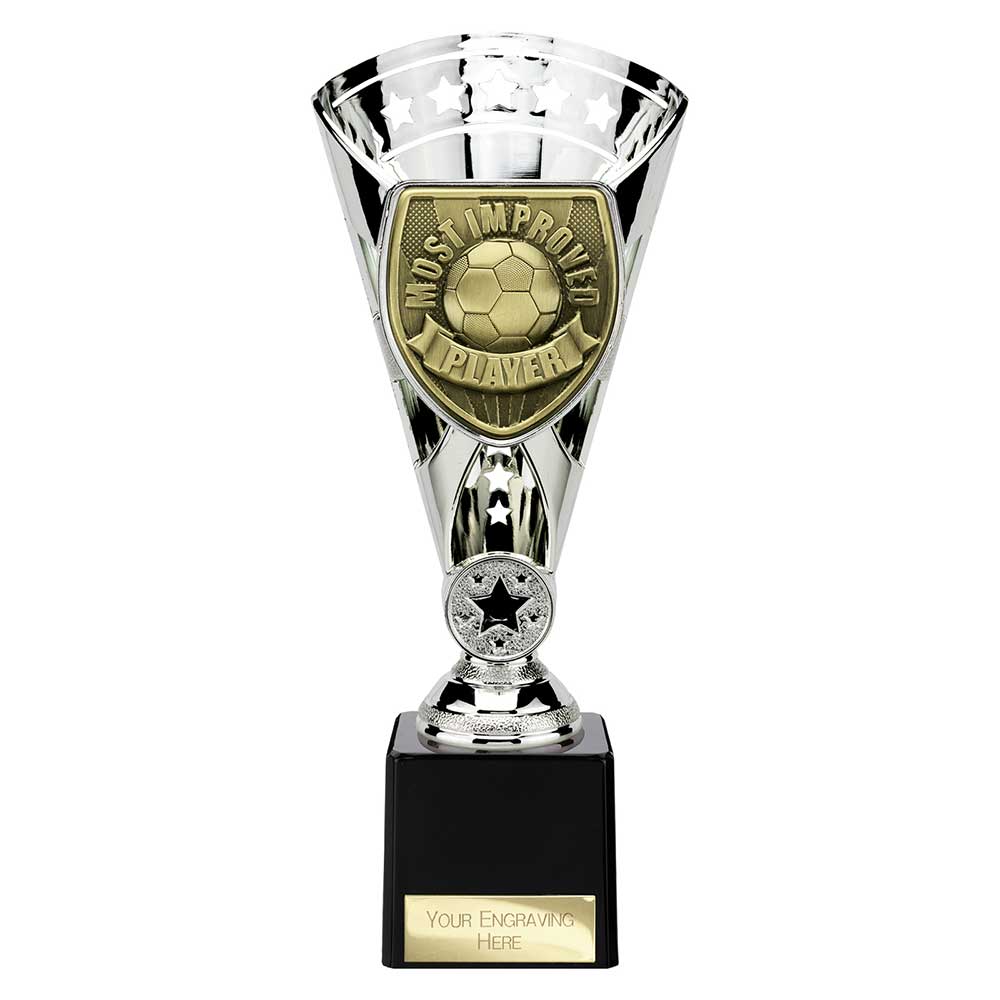 Cobra Star Cup Most Improved Player Football Trophy Award 6 Colours