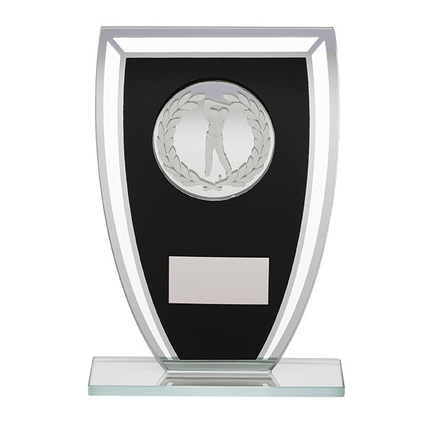 Mens Golf Black Glass Award