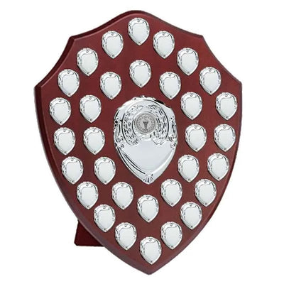 presentation shield award silver rosewood triumph annual shield