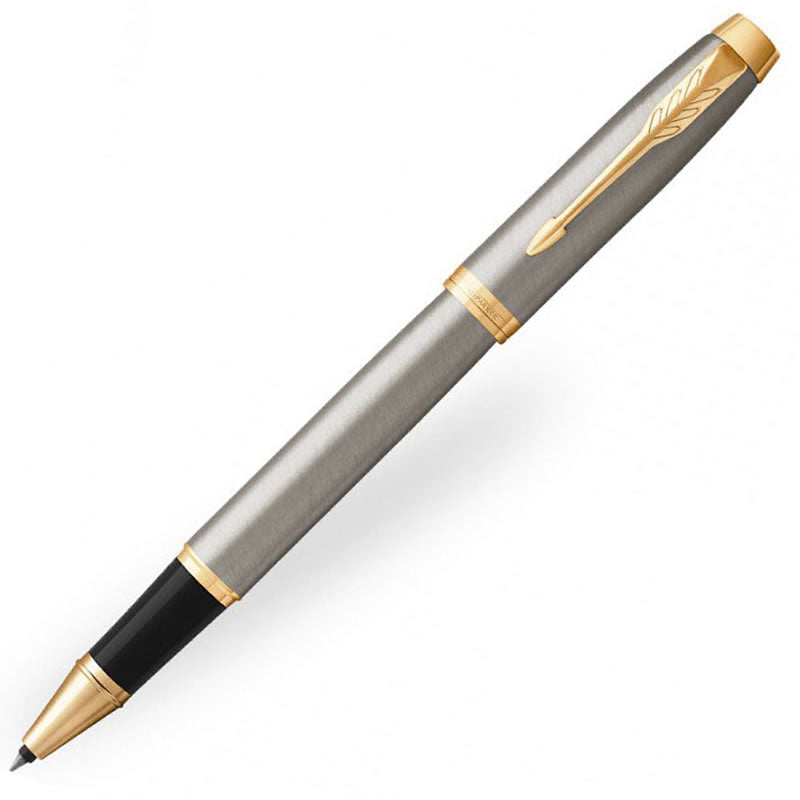 Parker IM Brushed Metal & Gold Rollerball Pen