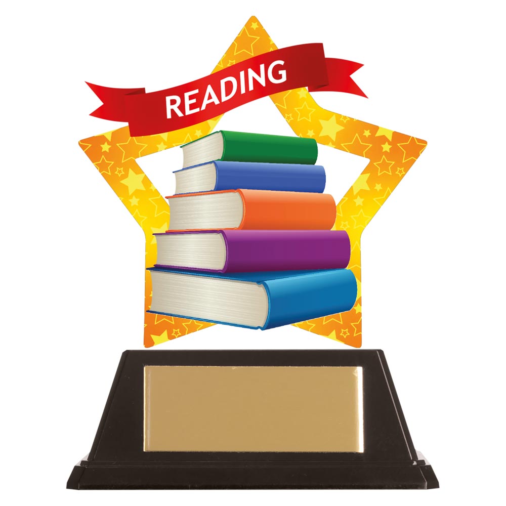 Reading Trophy Mini Star Acrylic Plaque