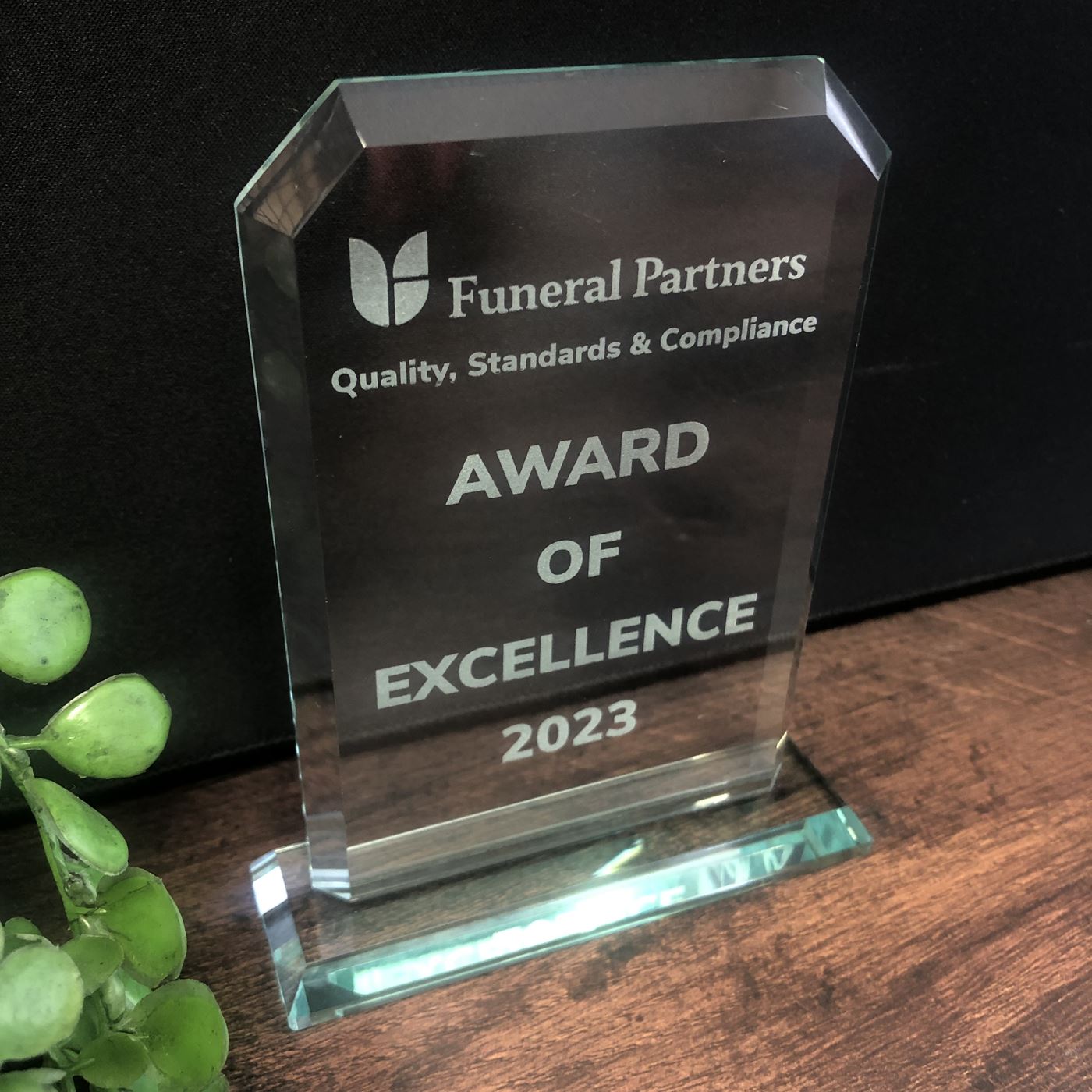 Executive Crystal Plaque Award Trophy